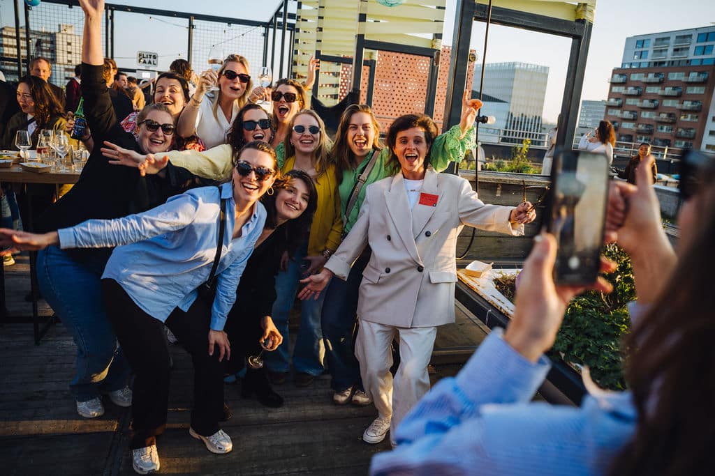 Rooftop feest in Amsterdam
